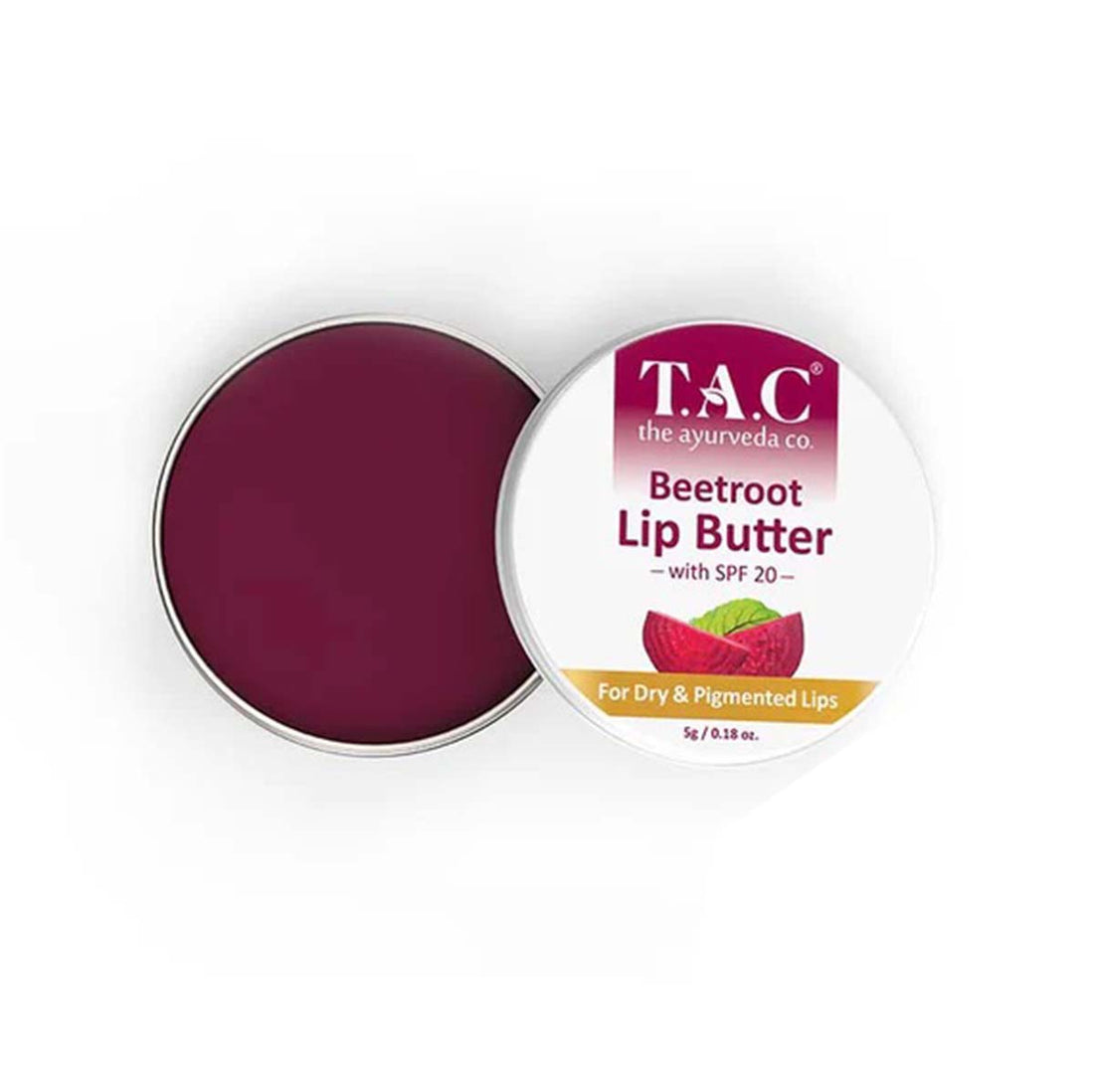 TAC - The Ayurveda Co. Beetroot Lip Butter (5gm)