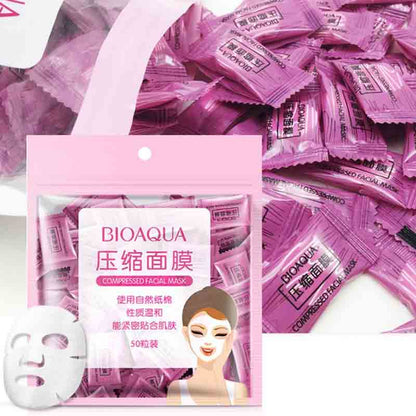 BIOAQUA Cady Compressed Facial Mask - 50pcs