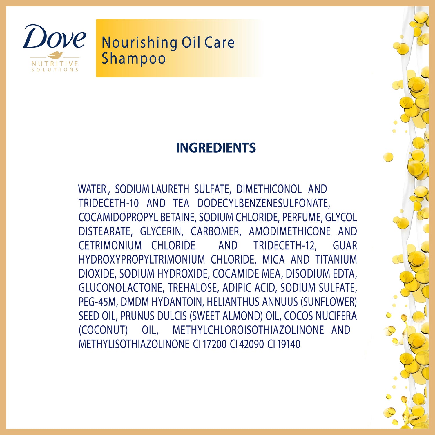 Dove Nourishing Oil Care Shampoo