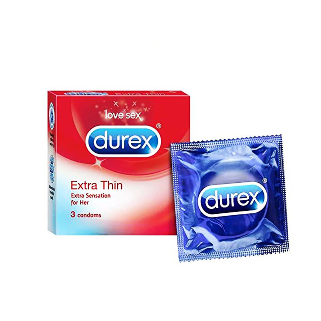 Durex Extra Thin Condoms - 3pcs