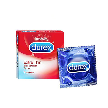 Durex Extra Thin Condoms - 3pcs