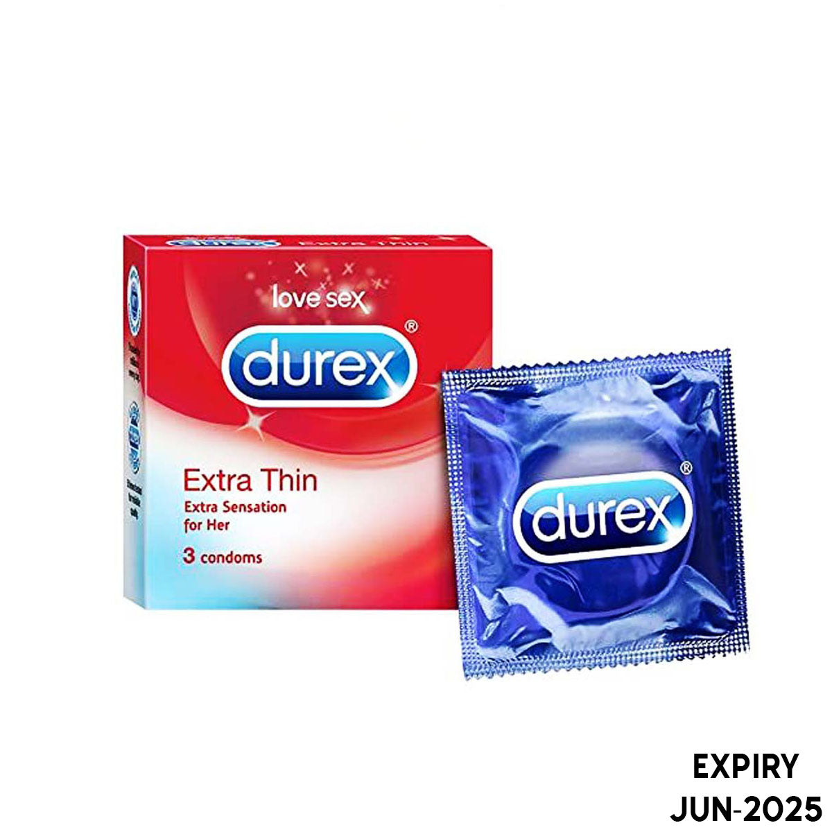 Durex Extra Thin Condoms - 3pcs