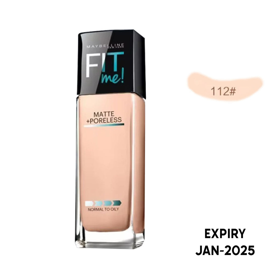 Maybelline Fit Me Matte + Poreless Liquid Foundation (30ml) - Natural Ivory 112