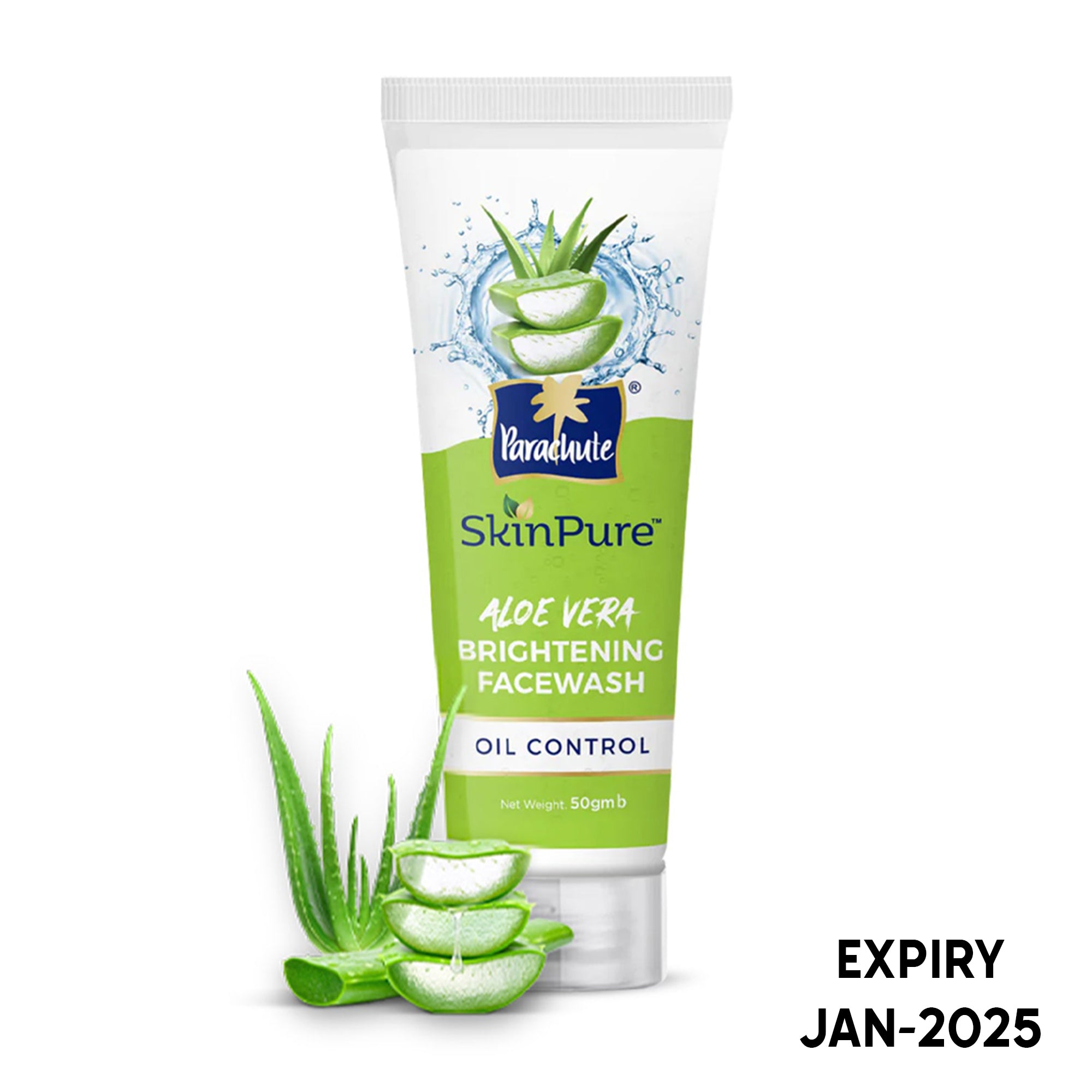 Parachute SkinPure Aloe Vera Brightening Facewash (Oil Control) 50gm