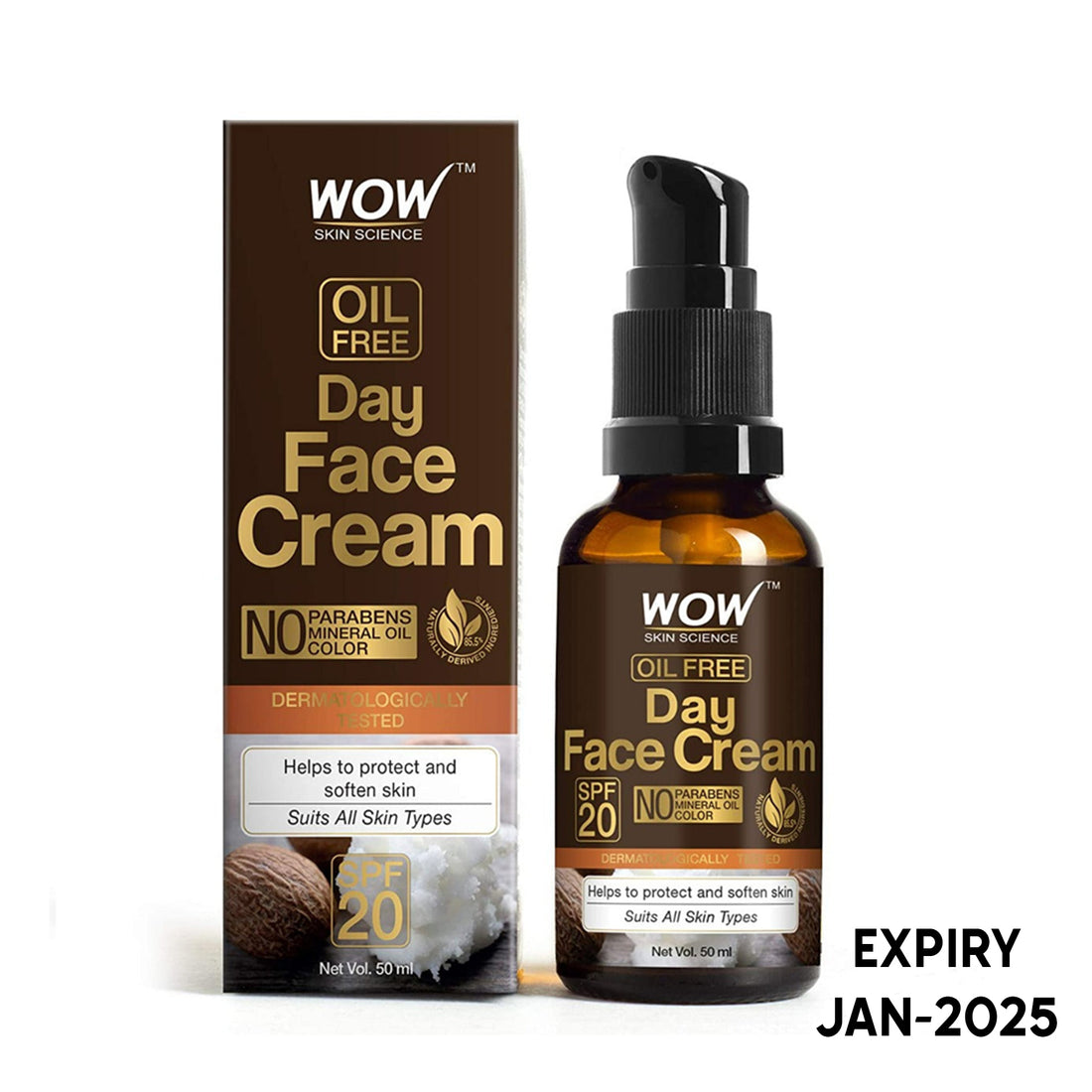 Wow Skin Science Day Face Cream SPF-20 with Rosehip Oil and Shea Butter (50ml)