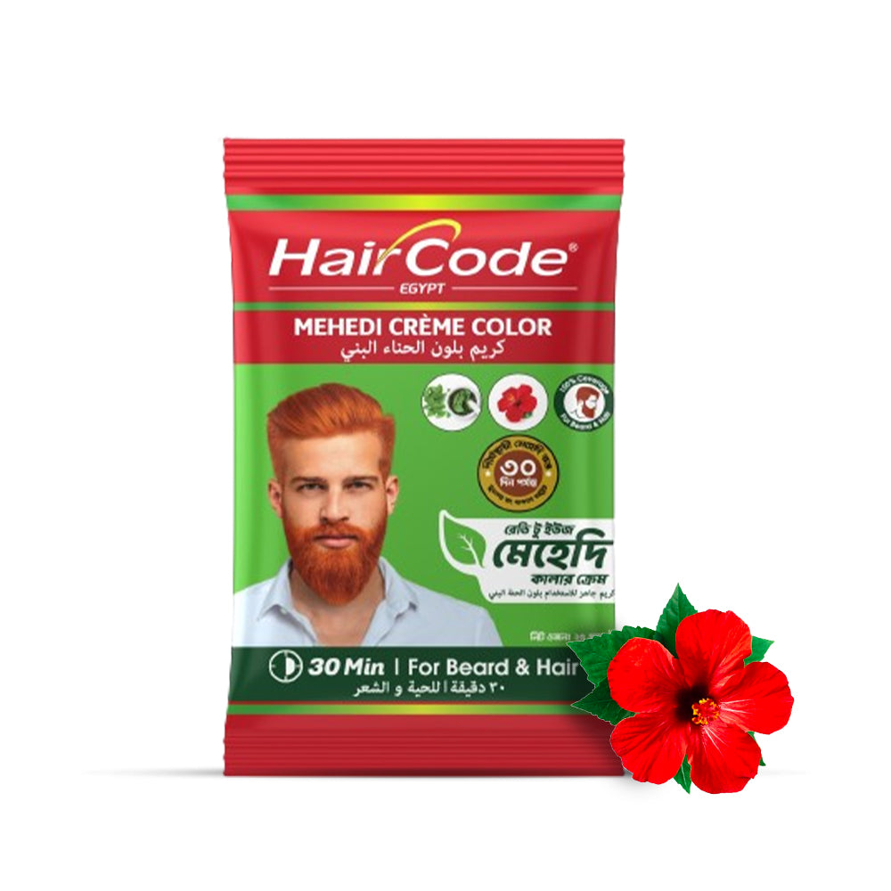 HairCode Egypt Mehedi Crème color (Hair + Beard) 25gm