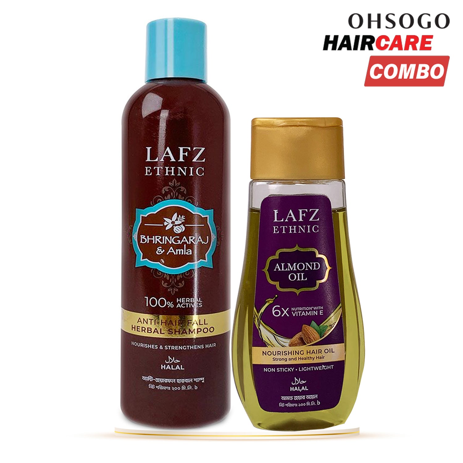 Lafz Ethnic Hair Oil And Shampoo Combo (Anti-Hair Fall kit)