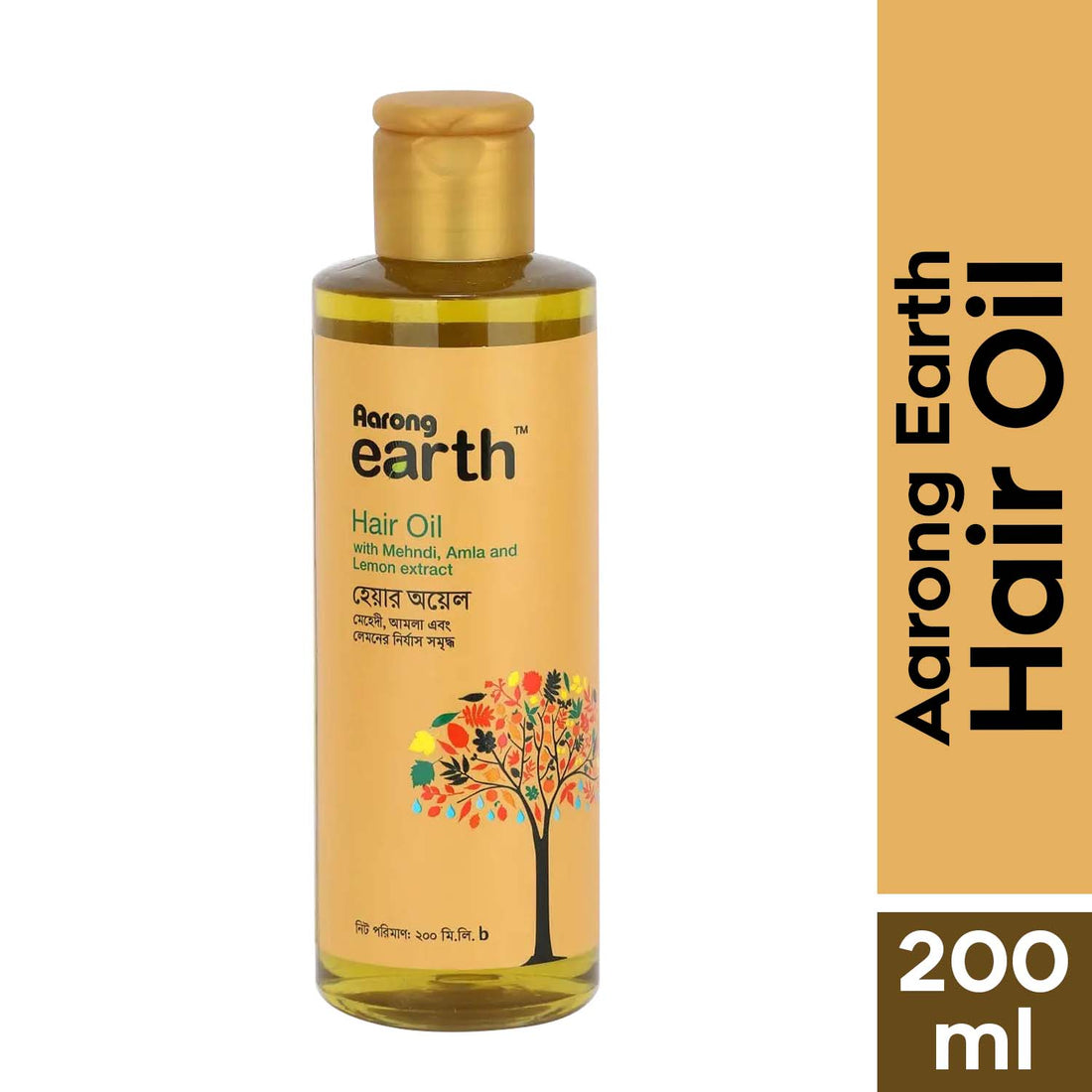 Aarong Earth Hair Oil with Mehndi, Amla and Lemon Extract (200ml)