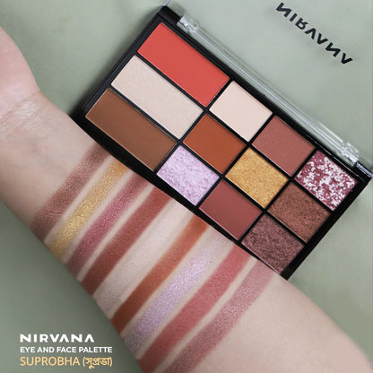 Nirvana Color Eye Shadow Palette - Suprobha (27gm)