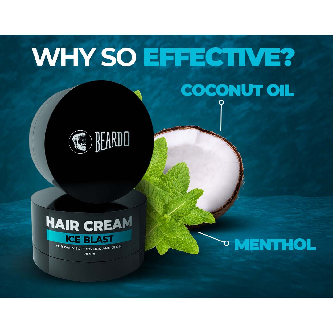 Beardo Ice Blast Hair Cream For Men (75gm)