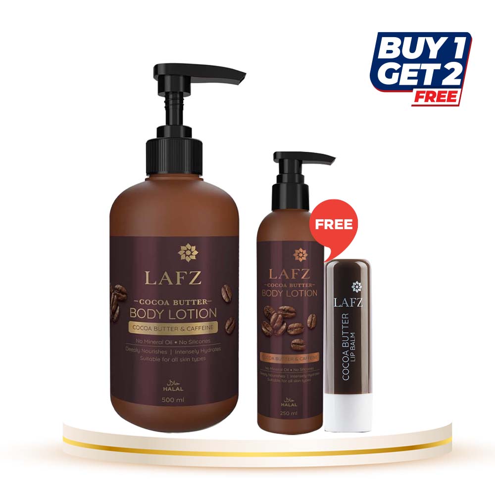 Lafz Cocoa Butter Head-to-Toe Hydration Combo (Buy 1 Get 2 Free)