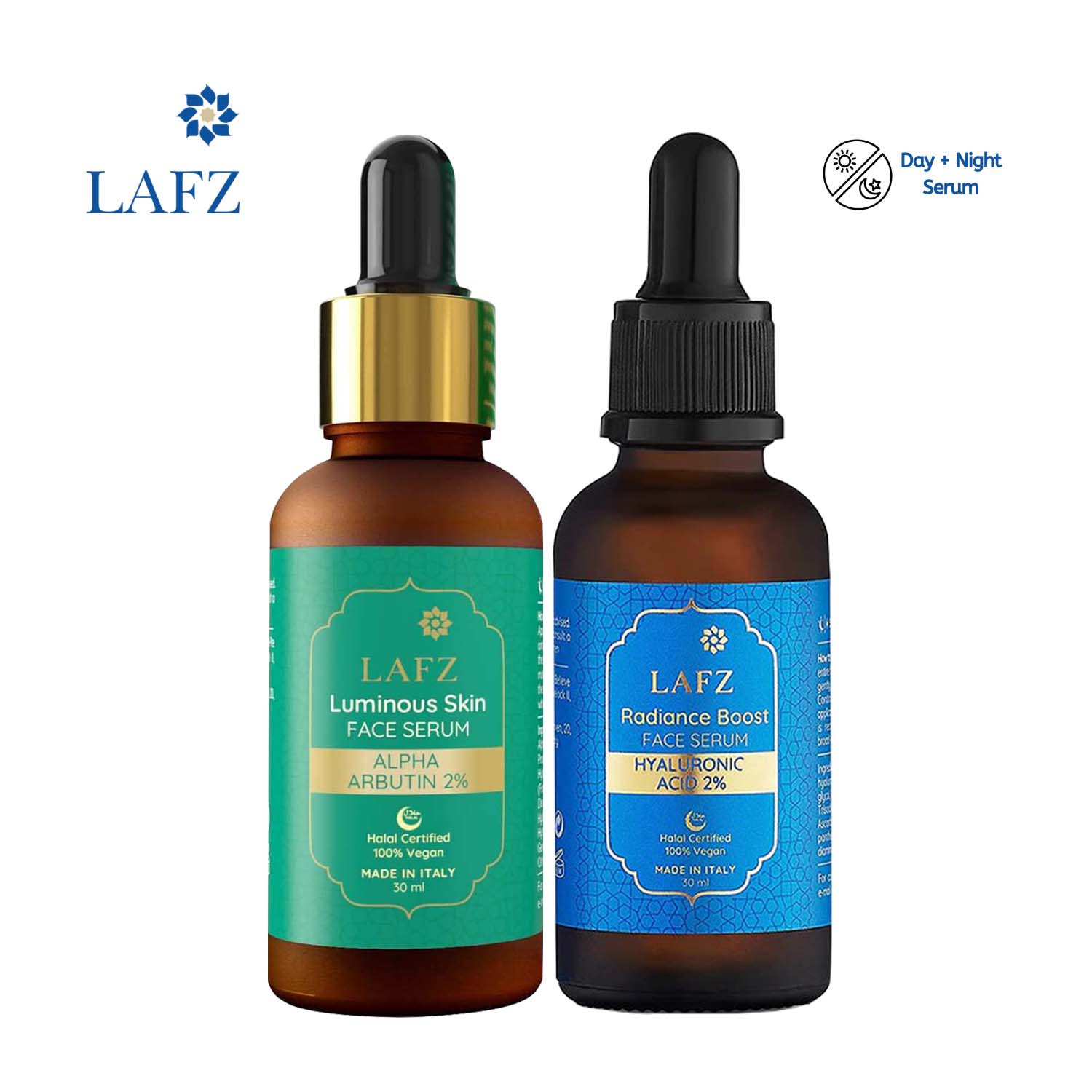 Lafz EvenTone Elixir (Day+Night) Serum Combo