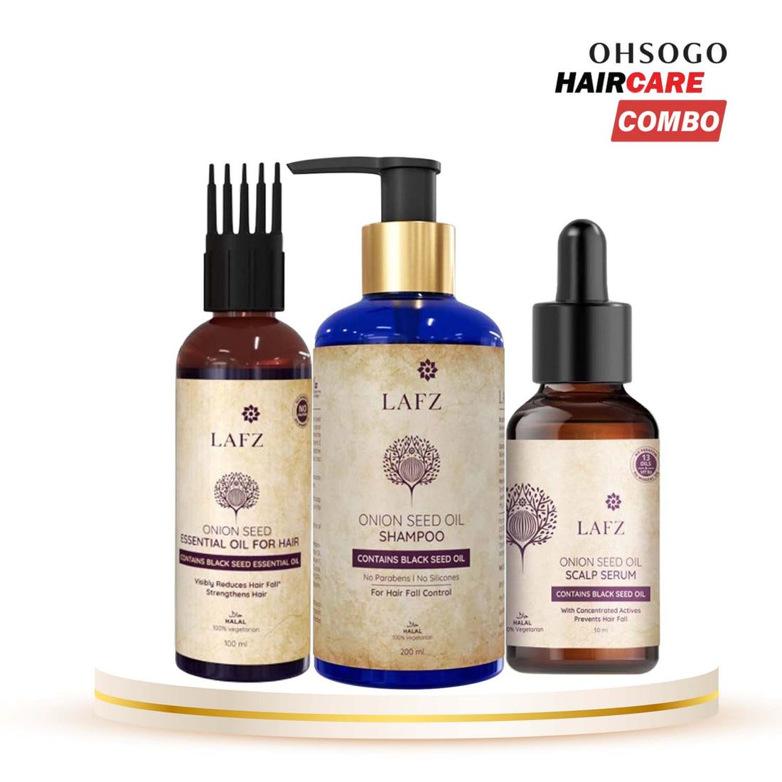 Lafz Onion Seed Oil Anti-hair fall Kit