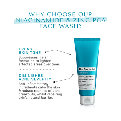 The Remedist by Dr Rhazes Skin Clarifying Niacinamide &amp; Zinc PCA Facewash (100ml)