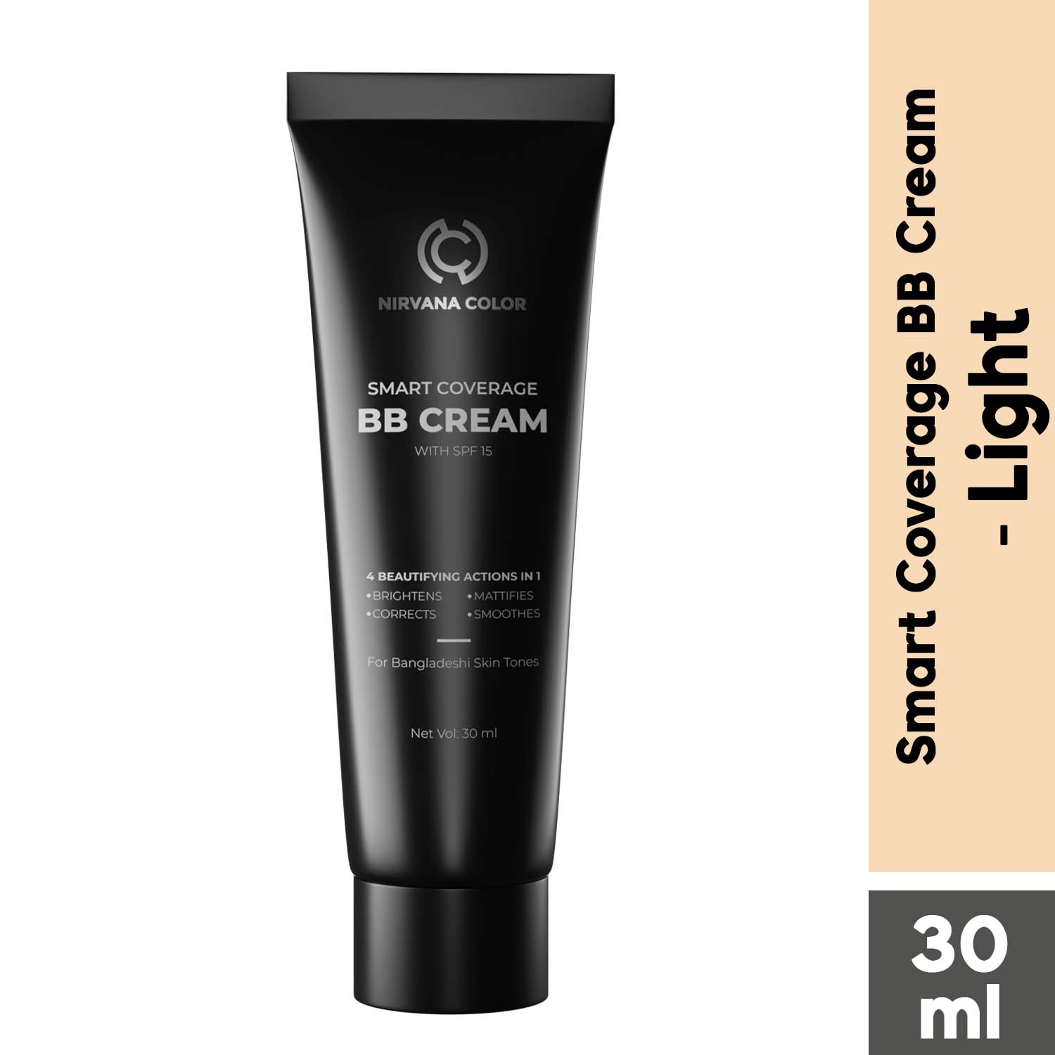 Nirvana Color Smart Coverage BB Cream With SPF15 (30ml)