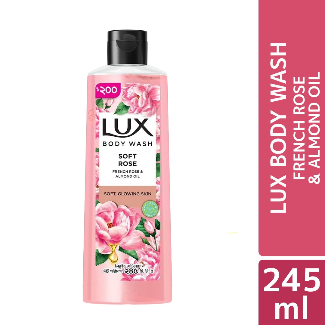 Lux Body Wash French Rose and Almond (245ml)