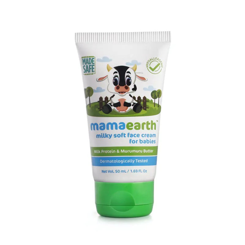 Mamaearth Milky Soft Face Cream With Murumuru Butter for Babies (60ml)