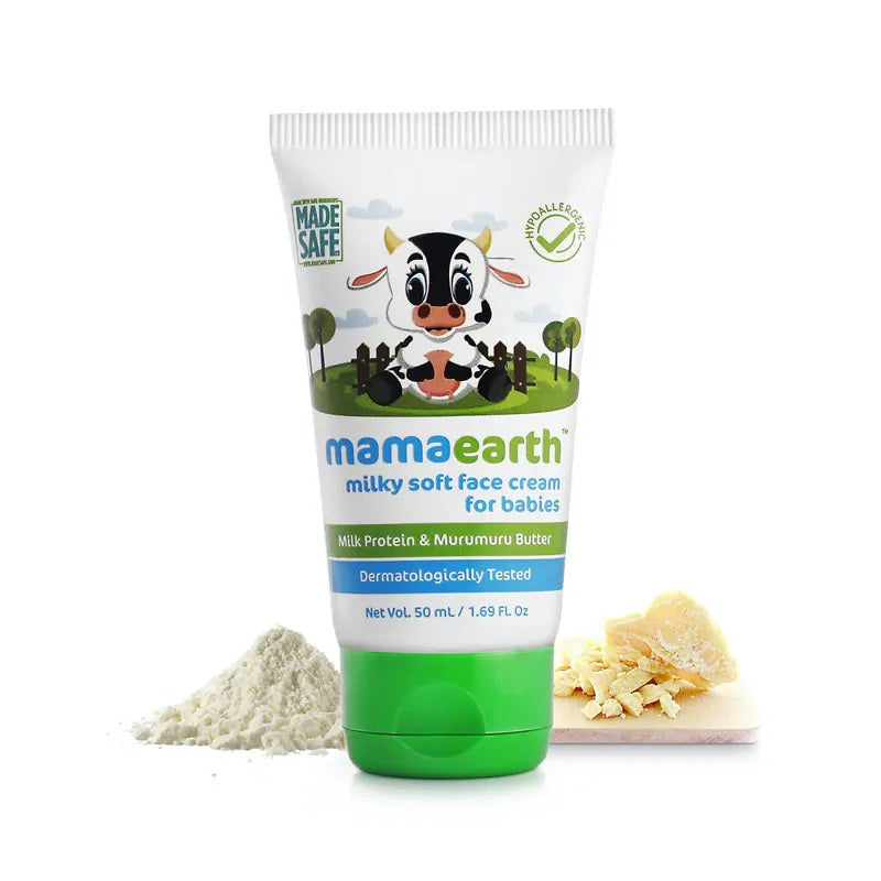 Mamaearth Milky Soft Face Cream With Murumuru Butter for Babies (60ml)