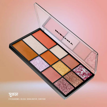 Nirvana Color Eye Shadow Palette - Suprobha (27gm)