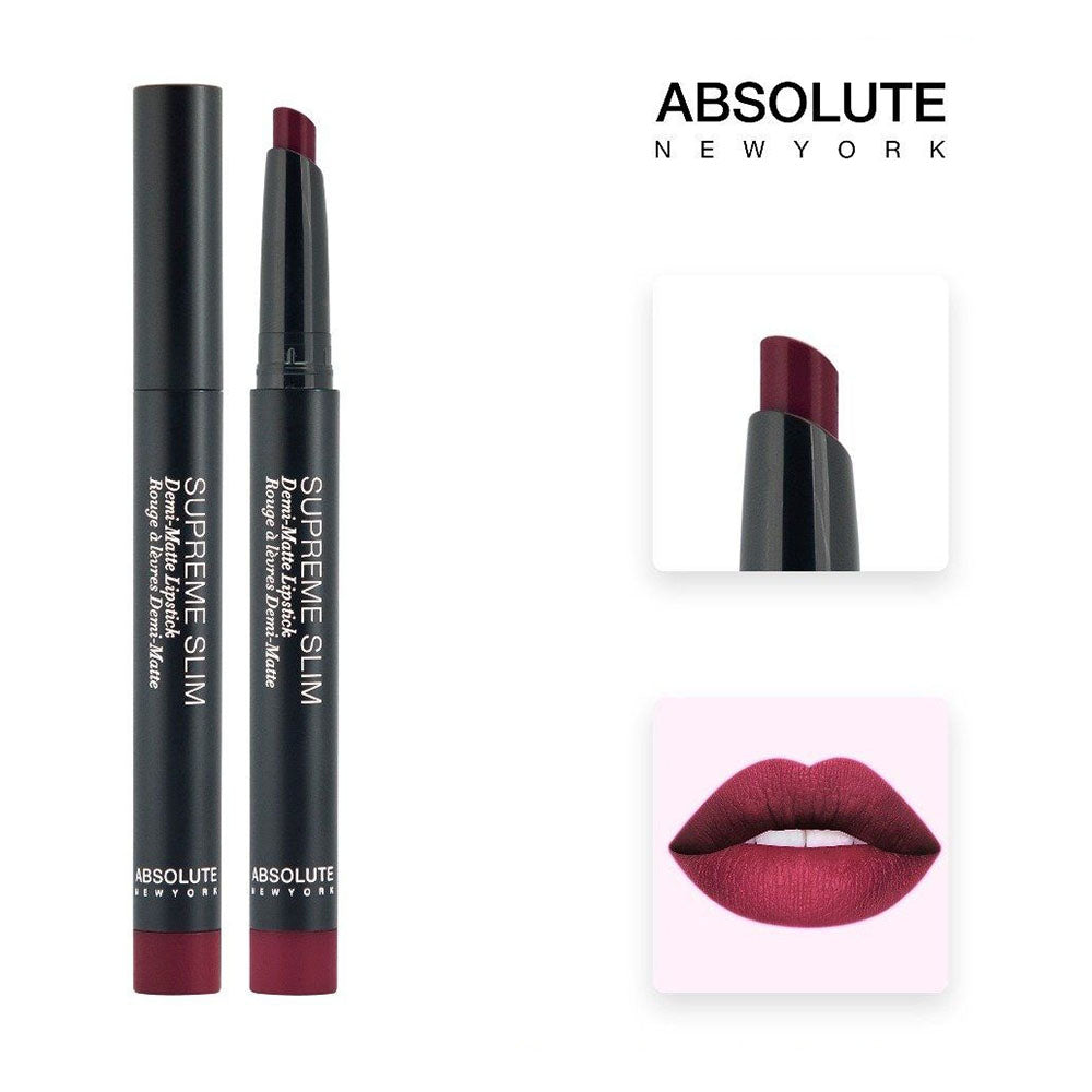 Absolute New York Demi-Matte Supreme Slim Lipstick (1.3gm)