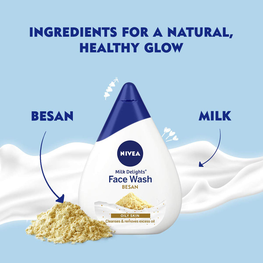 Nivea Milk Delights Face Wash Besan (100ml)