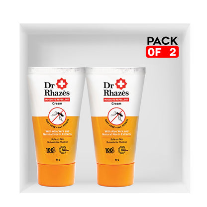 Dr Rhazes Mosquito Repellent Cream (50gm) - Pack of 2