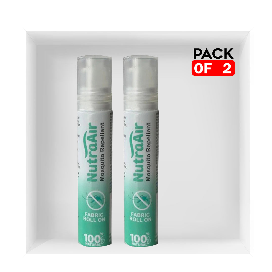 Nutra Air Mosquito Repellent Fabric Roll On (8ml) - Pack of 2