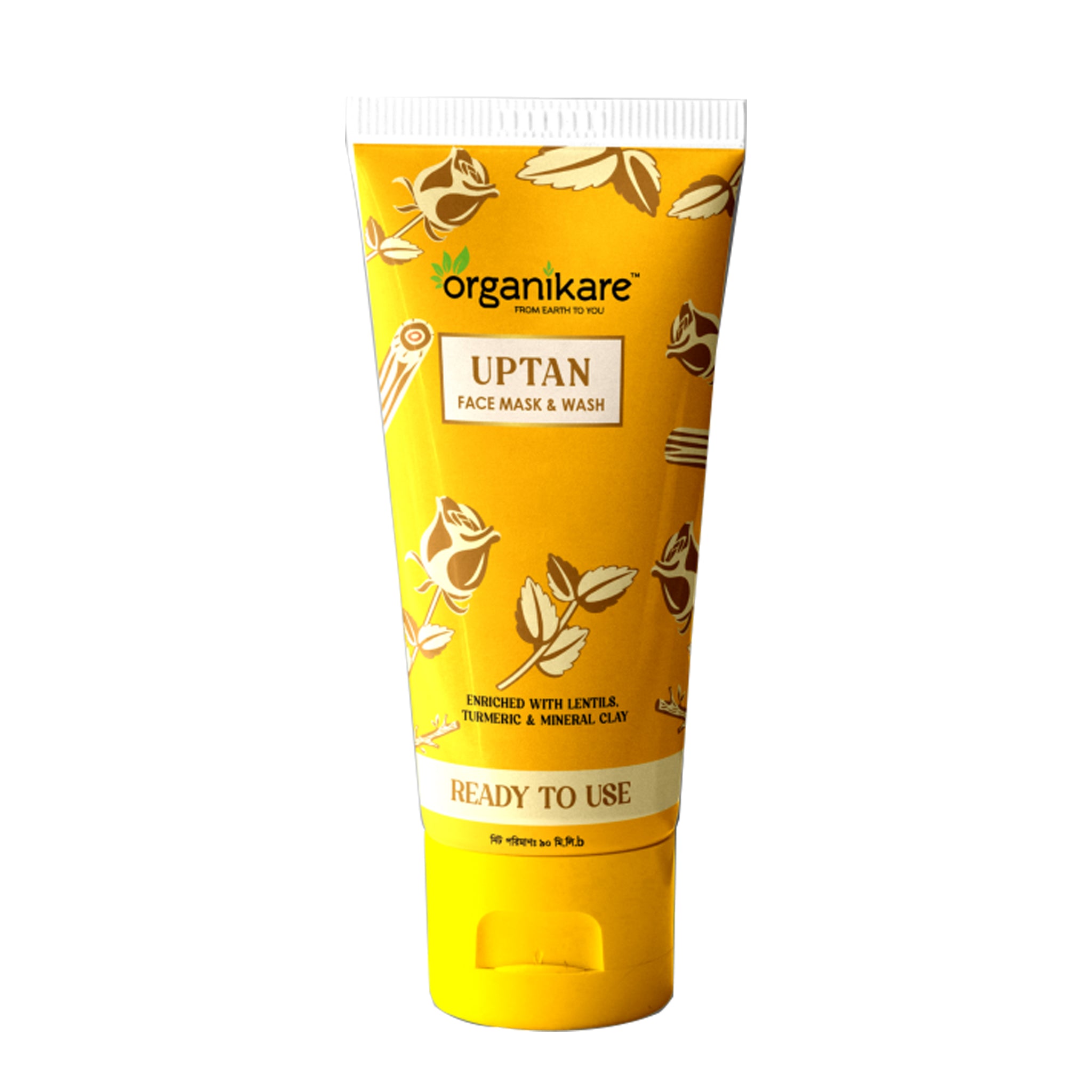 Organikare Ready To Use Uptan Face Mask and Wash (90ml)