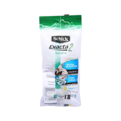 Schick Exacta 2 Sensitive Disposable Razor with Vitamin E