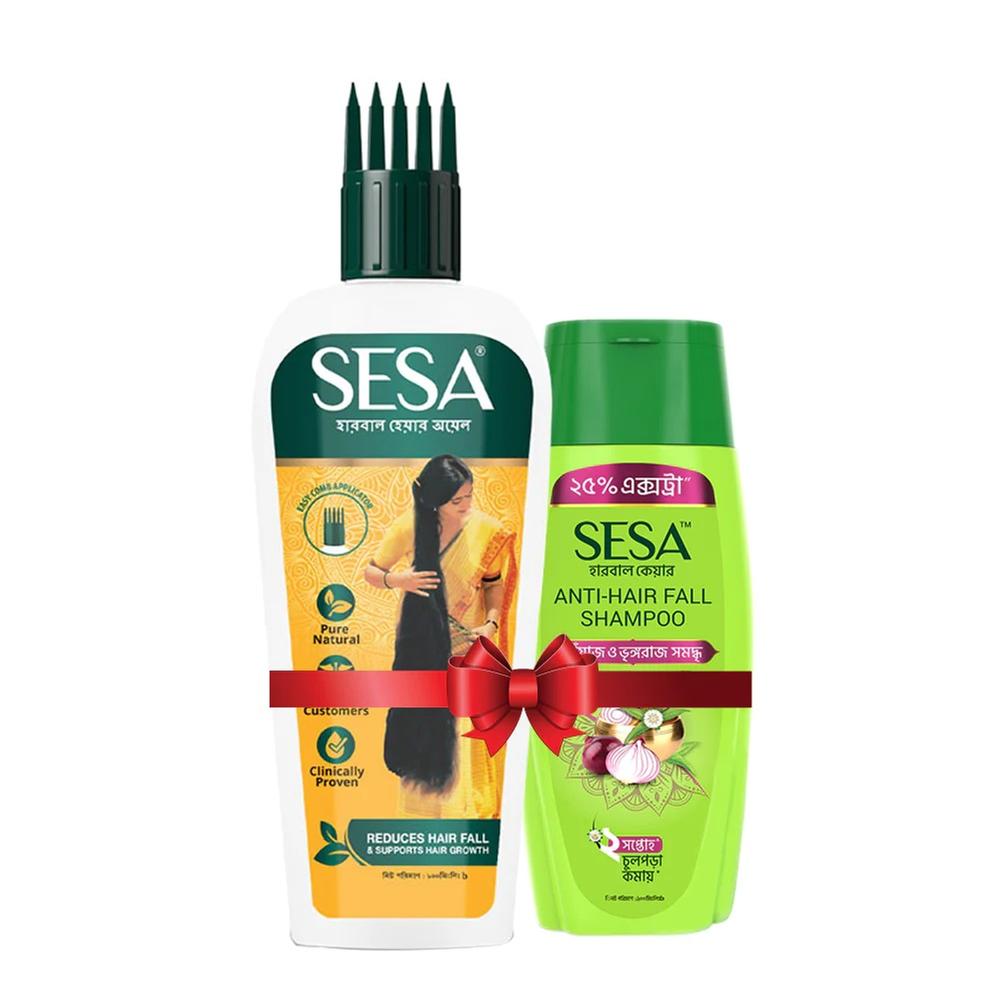 SESA Herbal Hair Oil 200ml and Get Anti-Hair Fall Shampoo 50ml Free