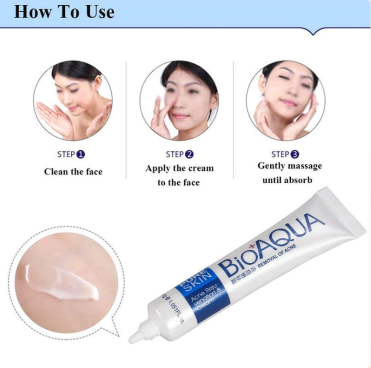 BIOAQUA Pure Skin ACNE Removal and Rejuvenation Cream (30gm)