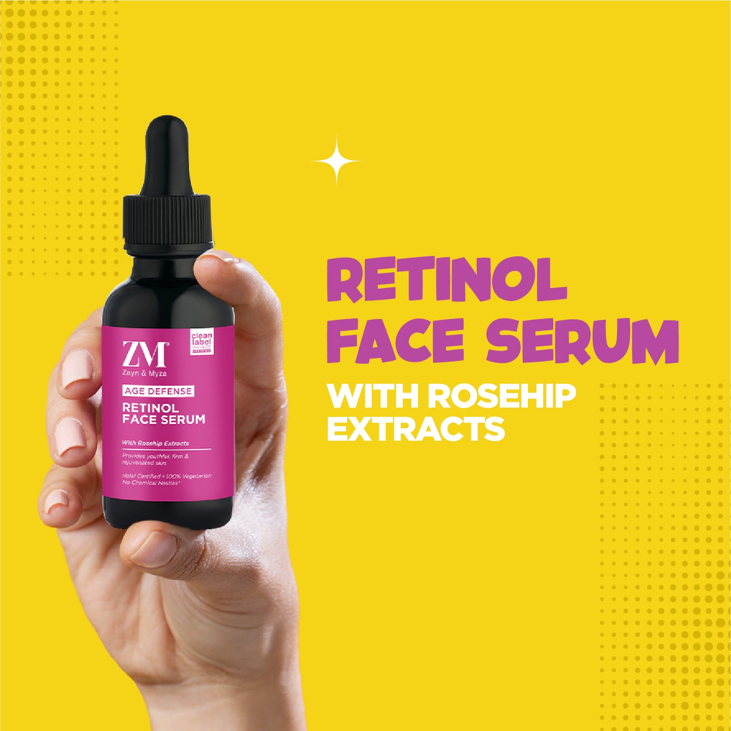 Zayn &amp; Myza Retinol Face Serum with Rosehip Extracts (30ml)