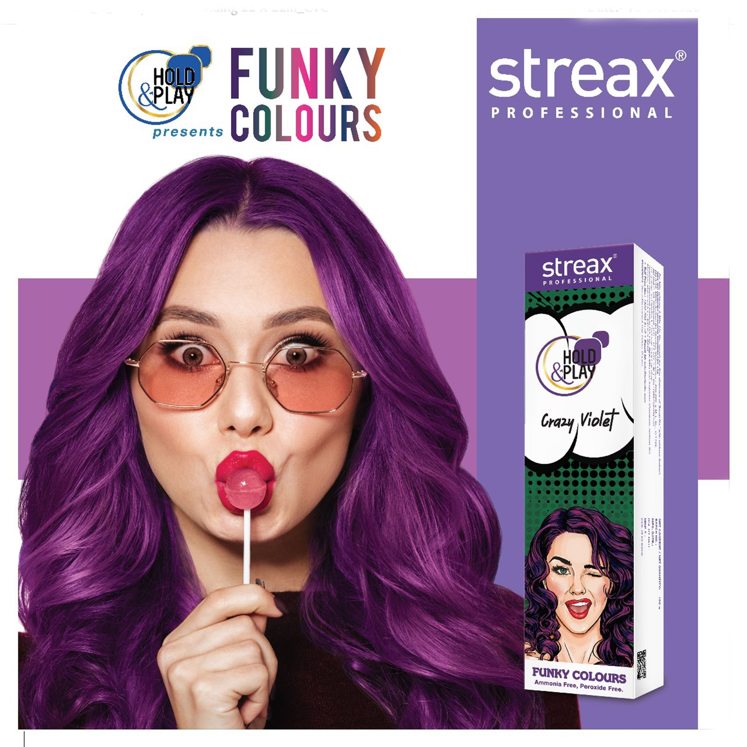 Streax Professional Hold and Play Funky Hair Colour