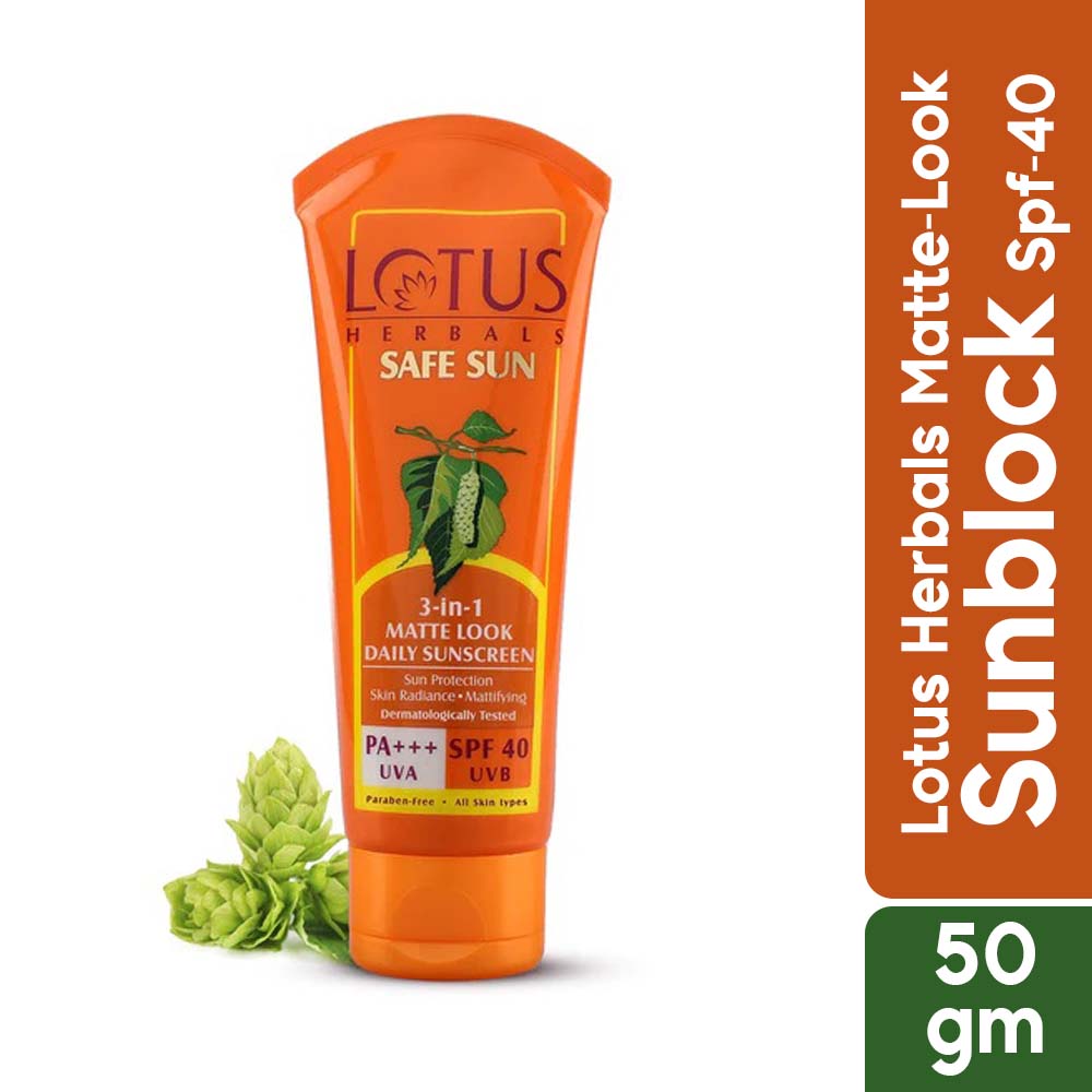 Lotus Herbals Matte-Look Sunblock Spf-40