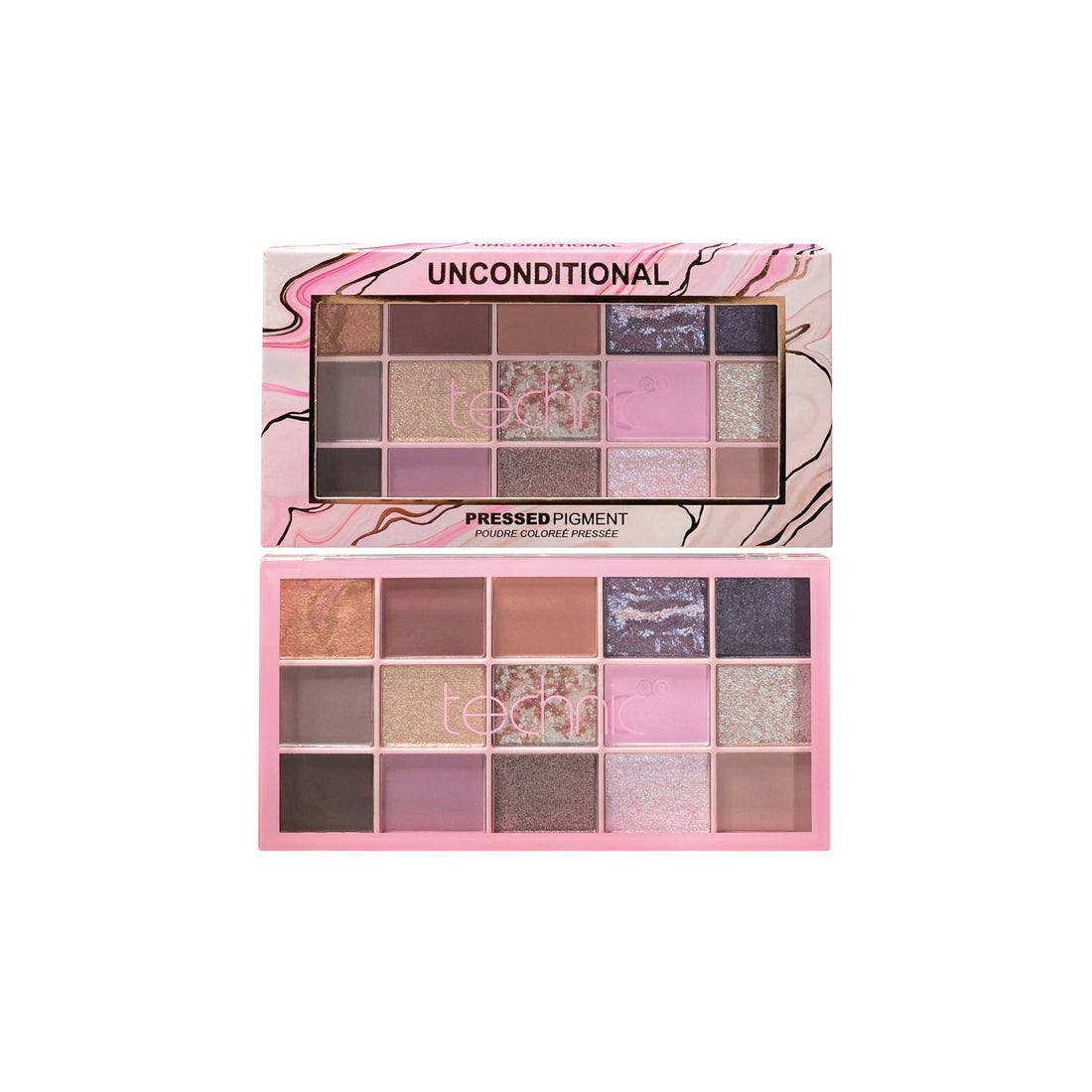 Technic Pressed Pigment Eyeshadow Palette Unconditional (30gm)