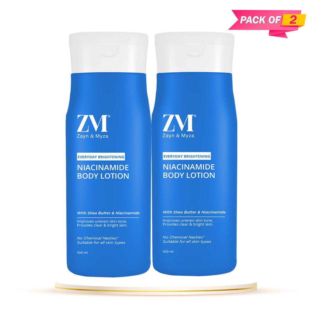 Zayn &amp; Myza Niacinamide Body Lotion (100ml) - Pack of 02