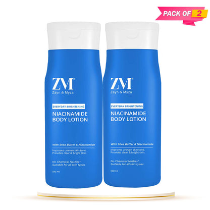 Zayn &amp; Myza Niacinamide Body Lotion (100ml) - Pack of 02