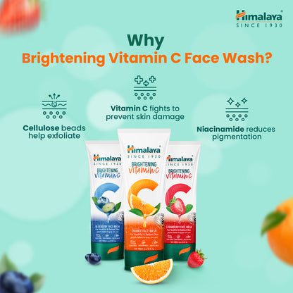 Himalaya Brightening Vitamin C Blueberry Facewash (100ml)