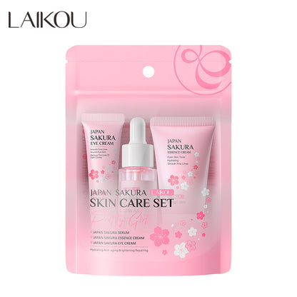 Laikou Sakura Skin &amp; Eye Care Set (3Pcs)