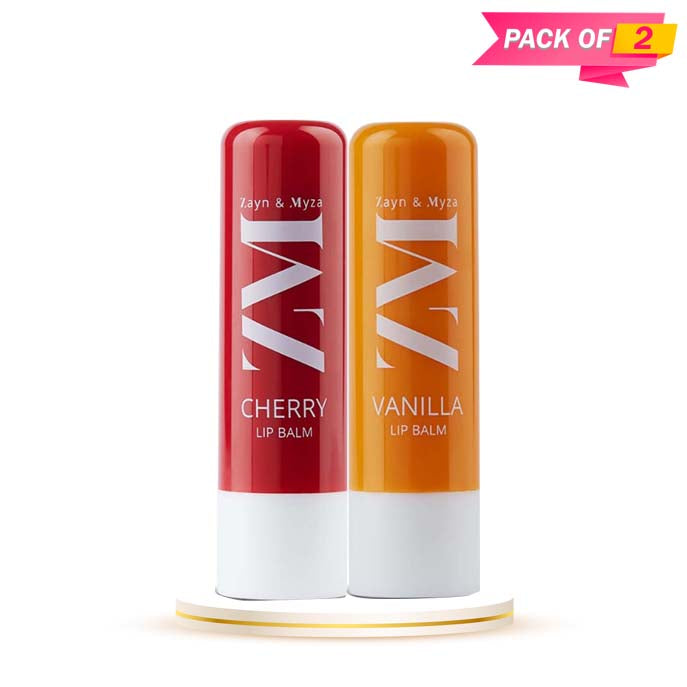 Zayn &amp; Myza Moisturizing Lip Balms Vanilla &amp; Cherry - Pack of 02