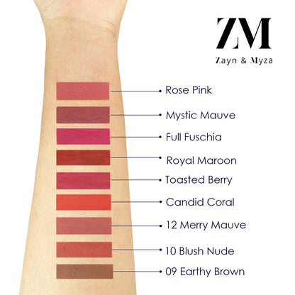 Zayn &amp; Myza Transfer-proof Power Matte Liquid Lip Color (6g)