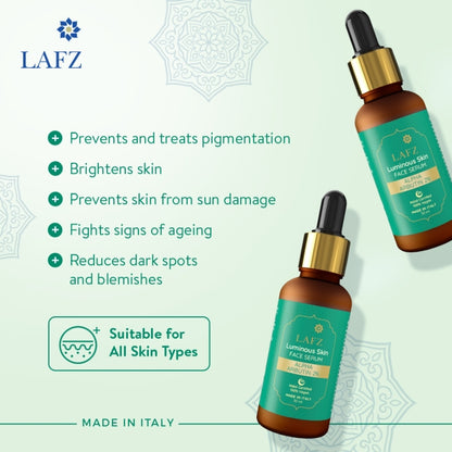 Lafz Luminous Skin Face Serum (30ml) - Alpha Arbutin