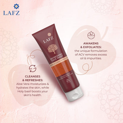 Lafz Apple Cider Vinegar Face Wash (75ml) - Tube (Pack of 02)