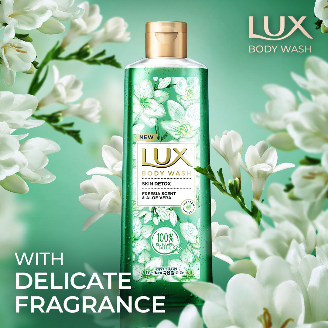 LUX Freesia Scent and Aloe Vera Body Wash (245ml)