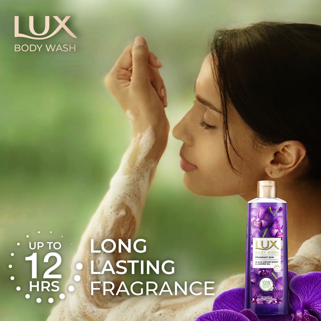 Lux Black Orchid Scent and Juniper Oil Body Wash (245ml)