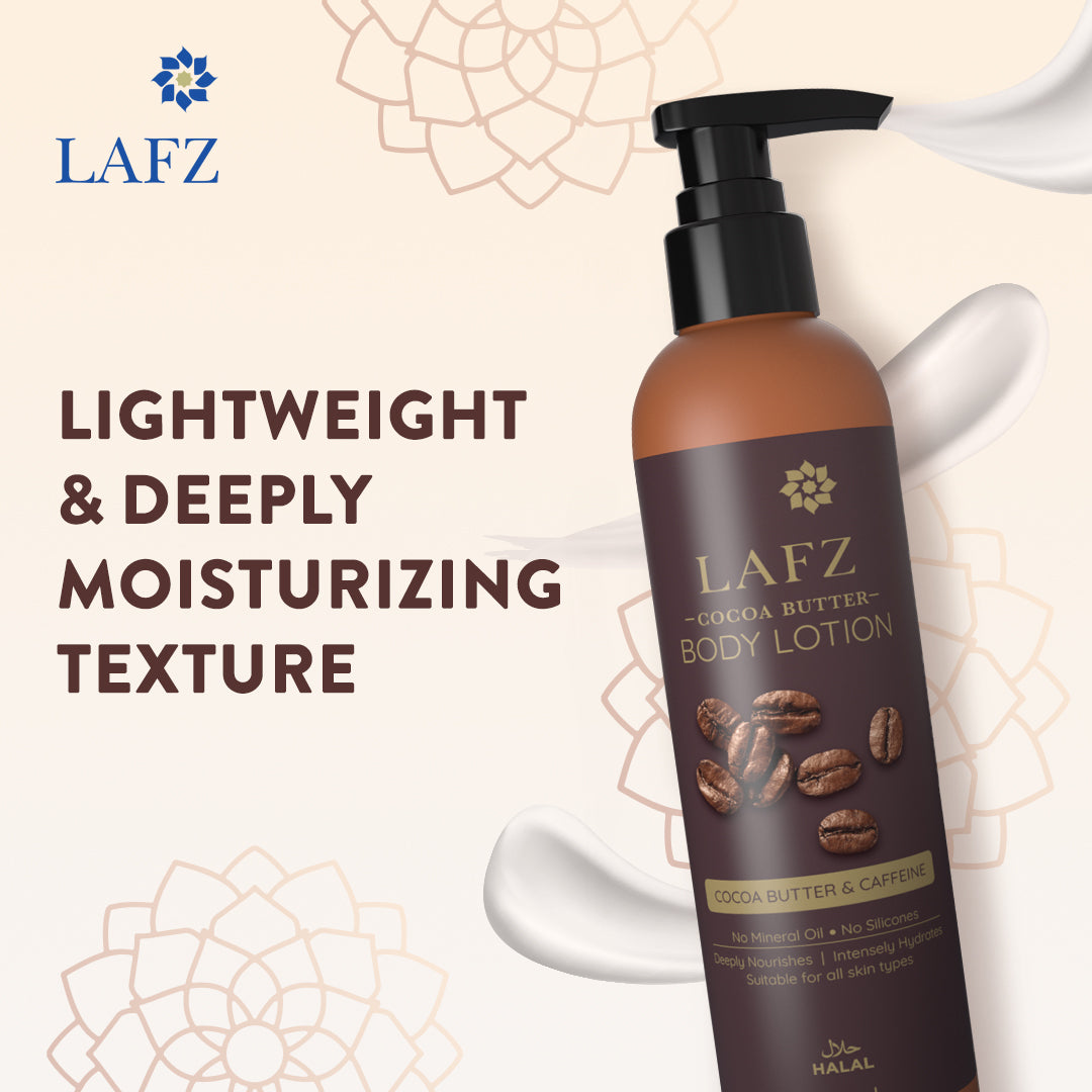 Lafz Cocoa Butter Body Lotion (250ml) - Pack of 02