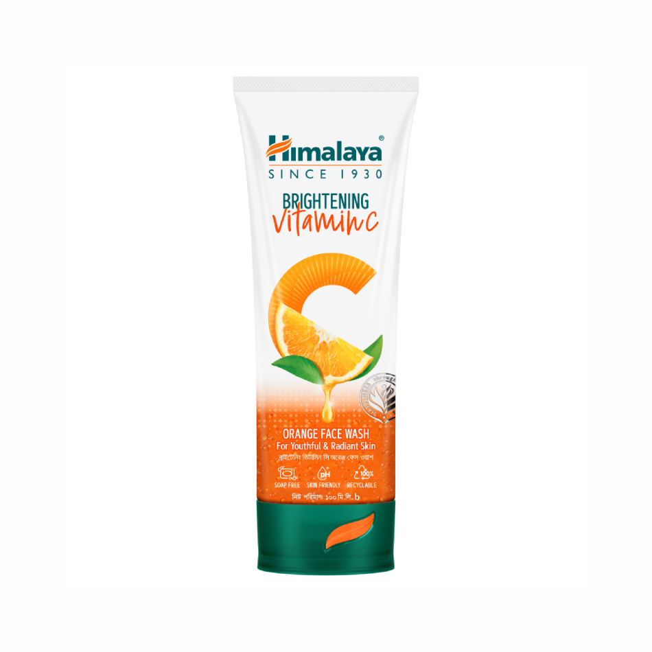 Himalaya Brightening Vitamin C Orange Facewash (100ml)