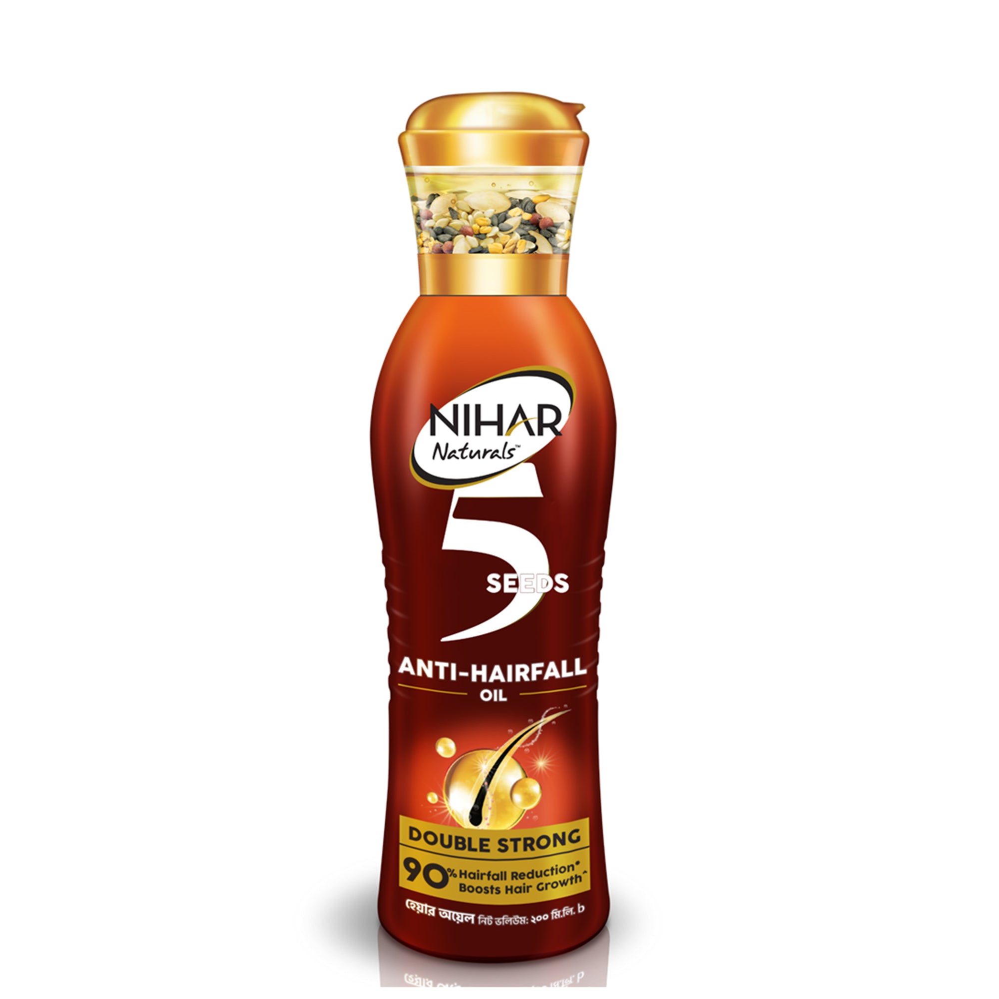 Nihar 5 Seeds Anti-Hairfall Double Strong Oil (200ml)