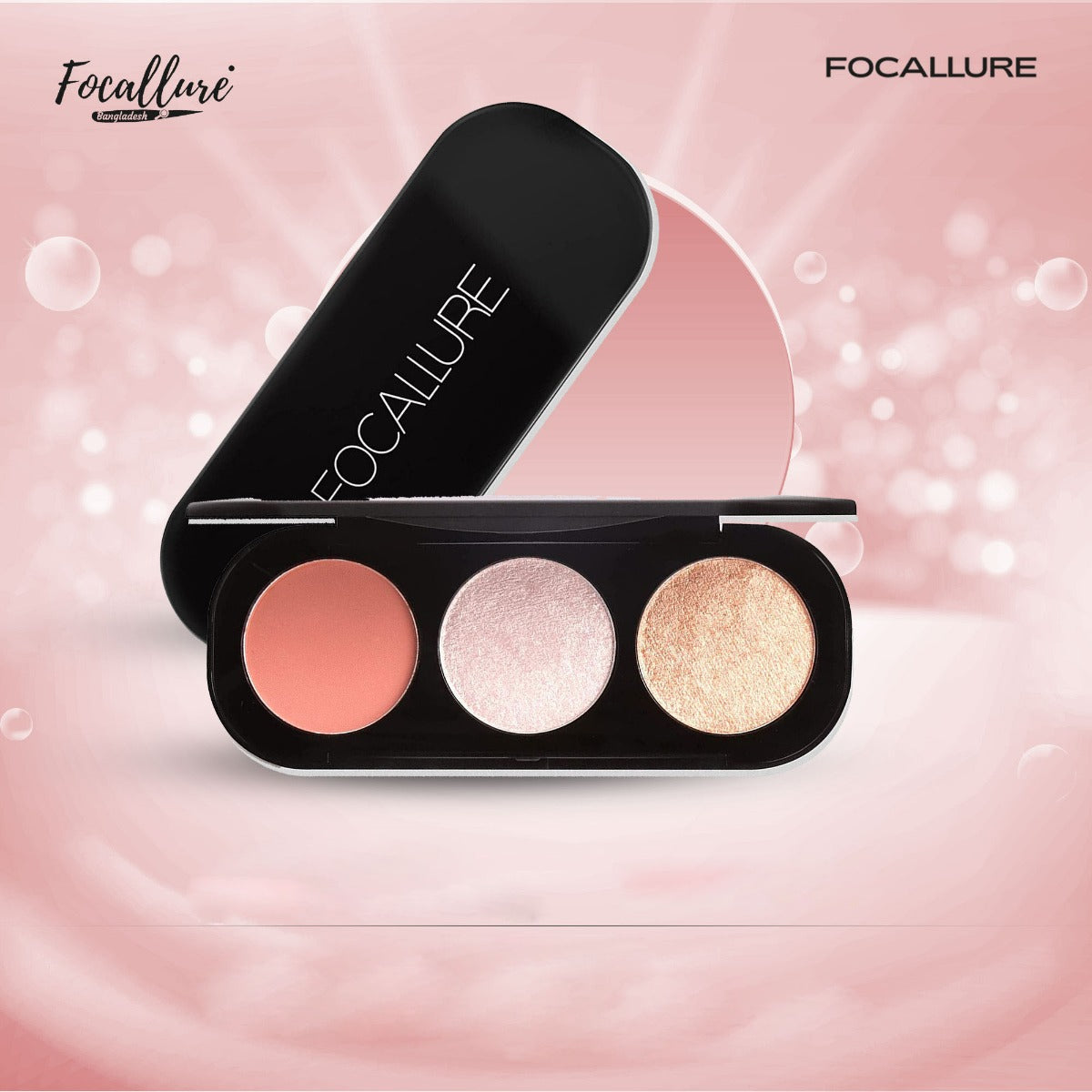 FA 26 - Focallure Blush and Highlighter Palette (10g) - Shade 02