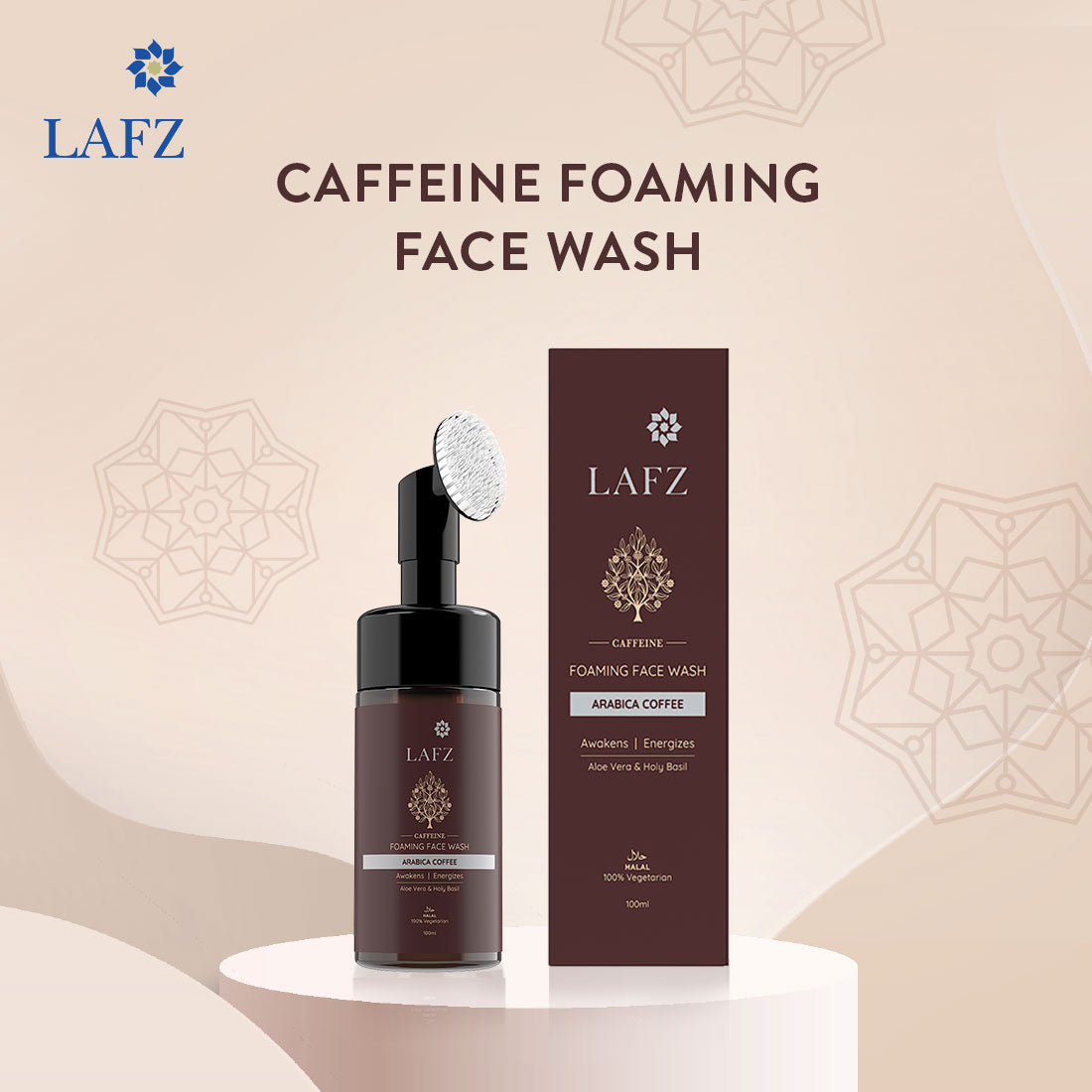 Lafz Caffeine Foaming Face Wash (100ml) - Pack of 02